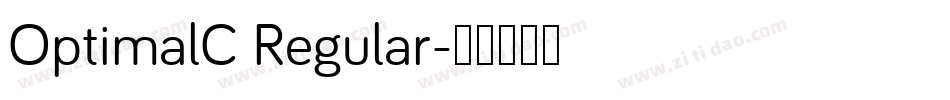 OptimalC Regular字体转换